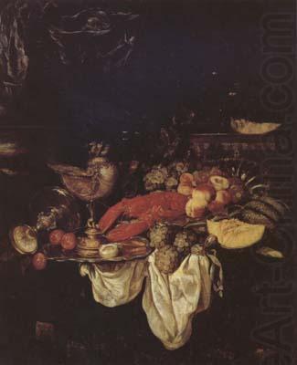 BEYEREN, Abraham van Large Still Life with Lobster (mk14) china oil painting image